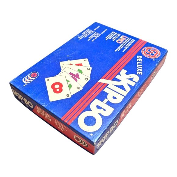 1986 Deluxe Skip-Bo Card Game Complete - Vintage Bilingual English French - Picture 4 of 4